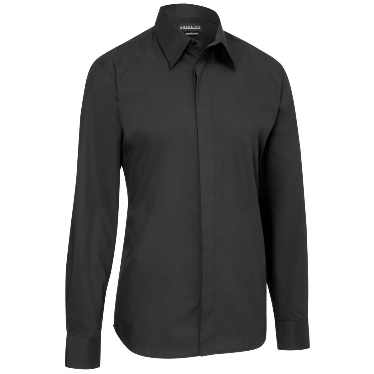 JOBELINE Camicia da uomo Noah maniche lunghe; Taglia 37/38; nero - immagine 1