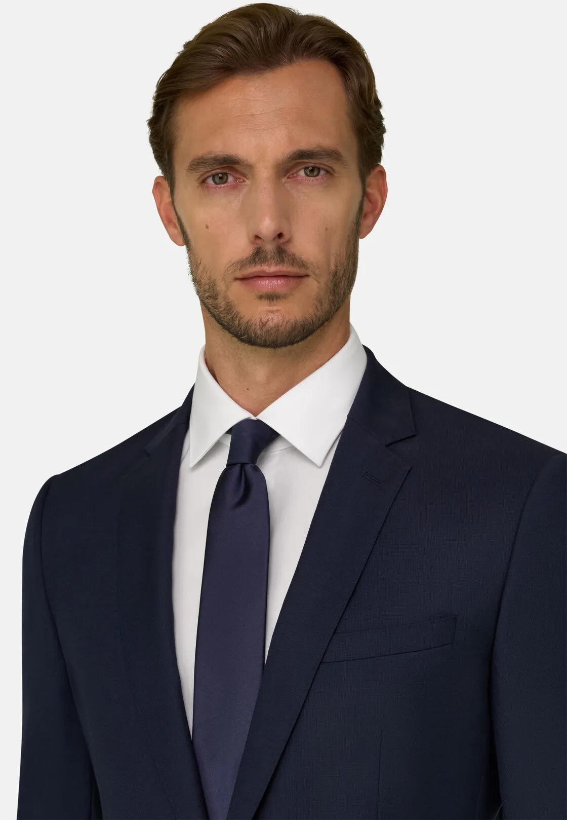 Boggi, Giacca Micro Fantasia Lana Elasticizzata, Uomo, Navy, Taglia: 44 - immagine 3