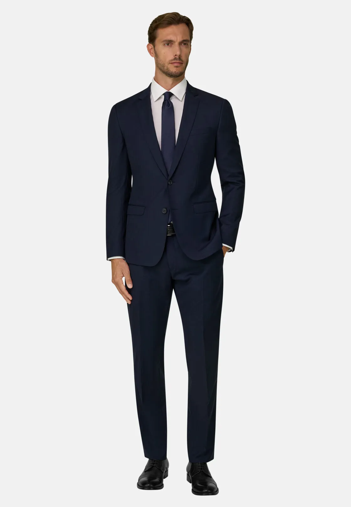 Boggi, Giacca Micro Fantasia Lana Elasticizzata, Uomo, Navy, Taglia: 46 - immagine 2