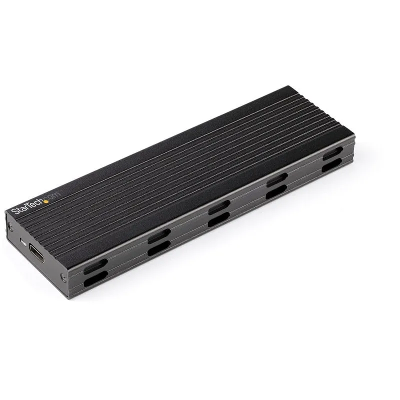StarTech.com Enclosure USB-C a M.2 NVMe o M.2 SATA SSD 10Gbps - Case esterno portatile M.2 PCIe/SATA NGFF SSD in alluminio - Box esterno per SDD - Cavi host USB Type-C e USB-A - Supporta 2230/2242/2260/2280 - immagine 1