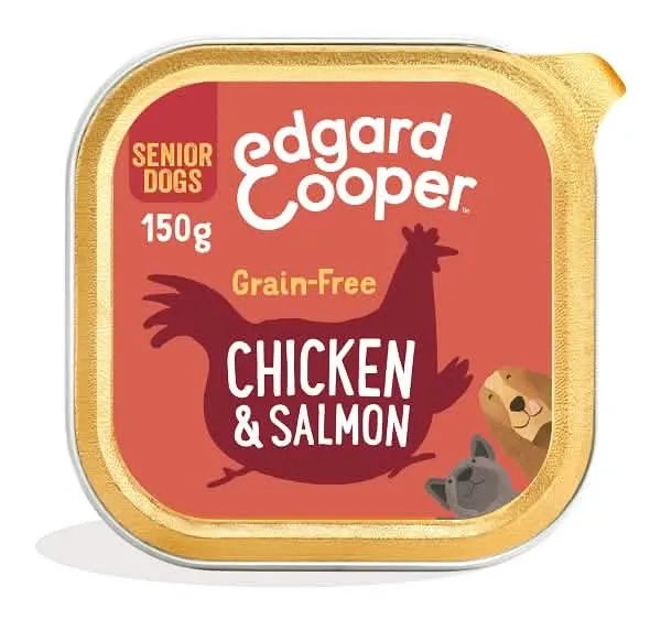 Edgard&cooper dog e senior chicken salmon 150 g - immagine 1
