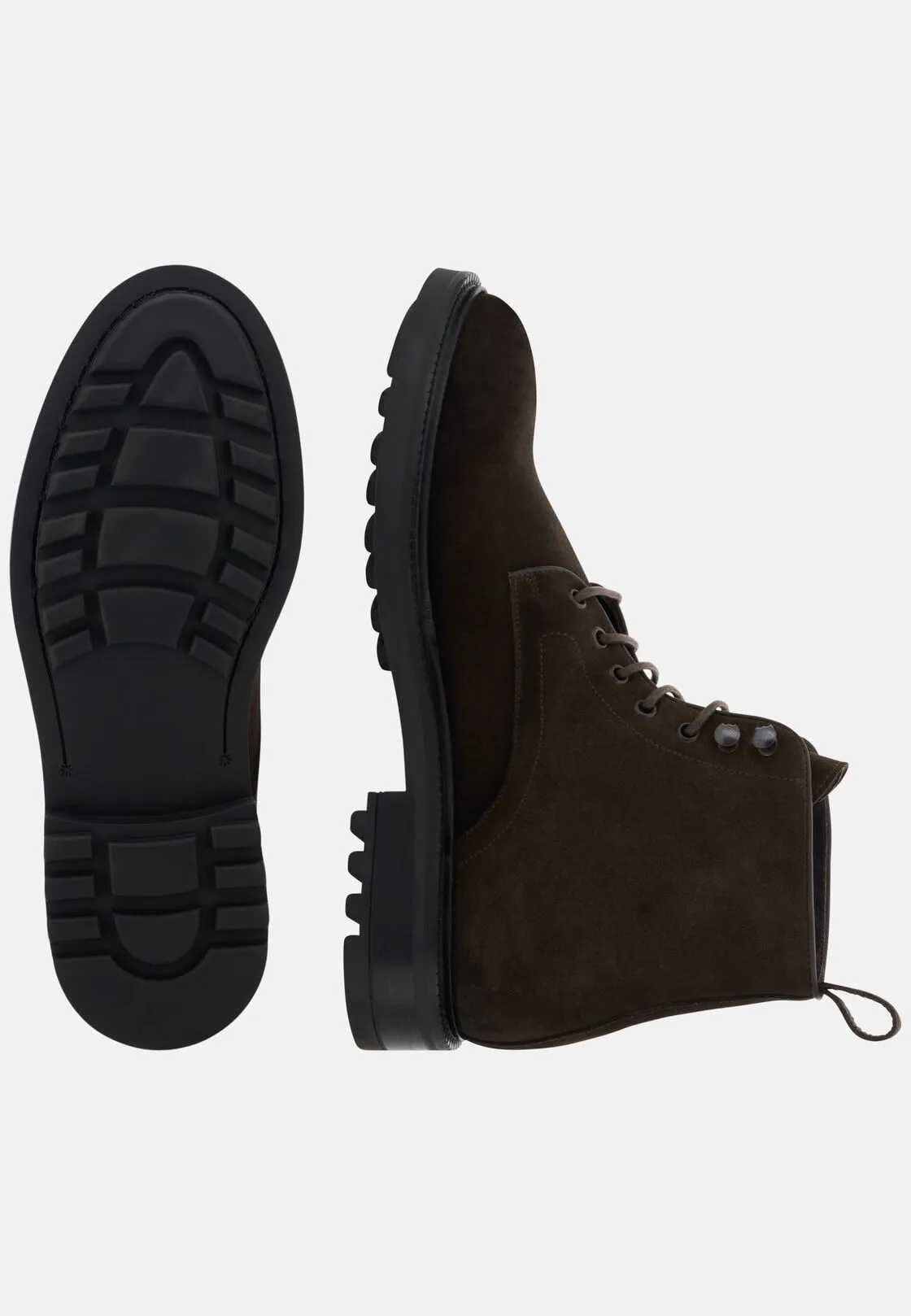Boggi, Stivaletti In Pelle Scamosciata, Uomo, Marrone scuro, Taglia: 45-11 - immagine 4