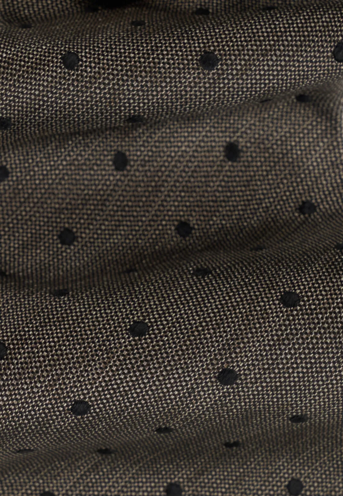 Boggi, Cravatta Jacquard Motivo Pois In Seta, Uomo, Taupe - immagine 2