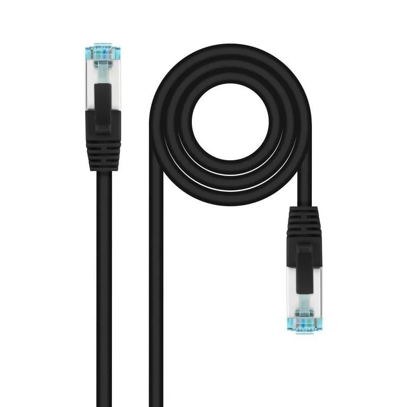 Cavo di rete Nanocable Cat.7 600MHz LSZH SFTP PIMF AWG26 1m Nero - immagine 1
