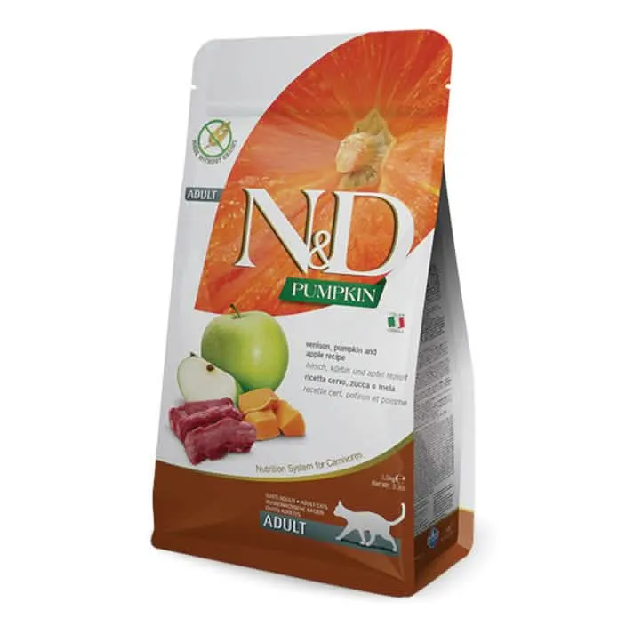 N&d pumpkin feline venison pumpkin and apple adult 1,5 kg - immagine 1