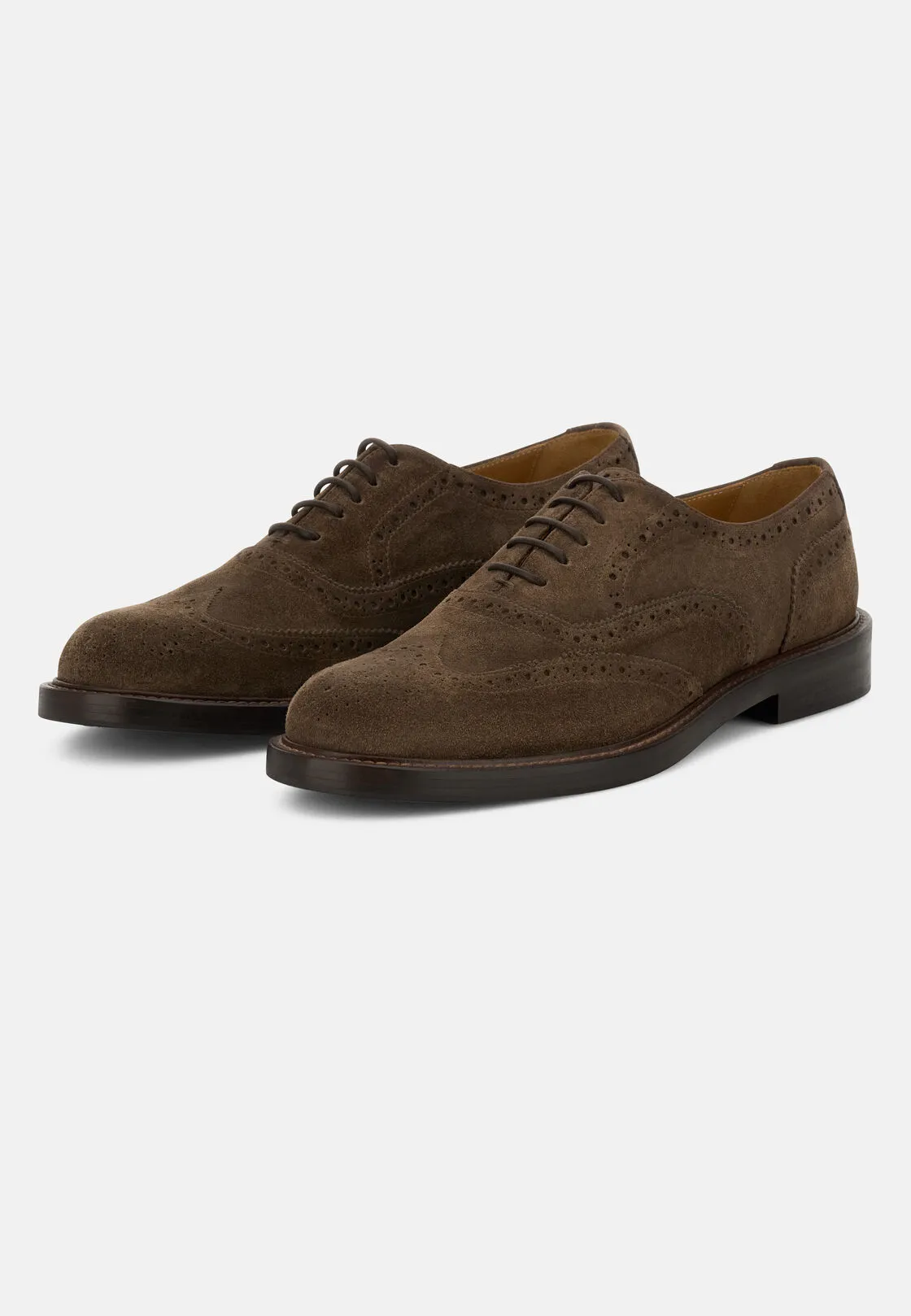 Boggi, Francesina Brogue In Pelle Scamosciata, Uomo, Taupe, Taglia: 9.5-43.5 - immagine 3