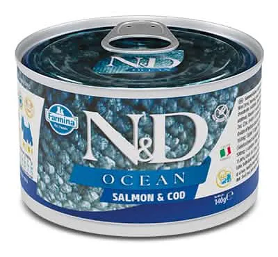 N&d dog ocean salmon & codfish 140 g - immagine 1