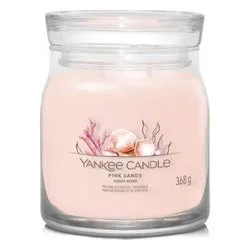 Candela profumata Pink sands (9,3x11,4cm) Giara M 35-50 ore SIGNATURE Rosa 1629996E - immagine 1