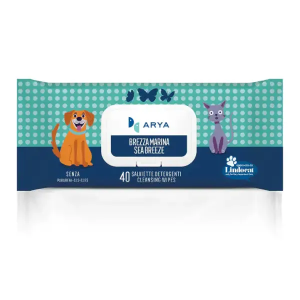 Arya salviette igieniche umidificate detergenti Multiuso 40 salviette Brezza marina - confezione da 6 pezzi - immagine 1