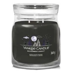 Candela profumata Midsummer's night (9,3x11,4cm) Giara M 35-50 ore SIGNATURE Nero 1630002E - immagine 1