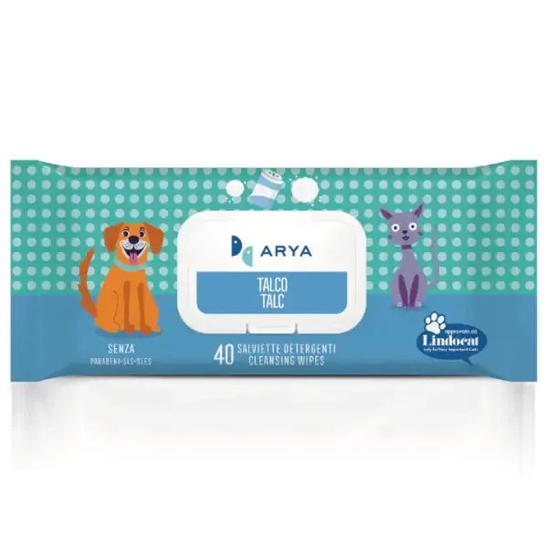 Arya salviette igieniche umidificate detergenti Multiuso 40 salviette Talco - confezione da 6 pezzi - immagine 1