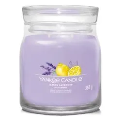 Candela profumata Lemon lavender (9,3x11,4cm) Giara M 35-50 ore SIGNATURE Lilla 1630004E - immagine 1