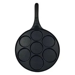 Padella pancake 7 posti (26cm) Alluminio antiaderente DELIZIA Nero 35.26 - immagine 1