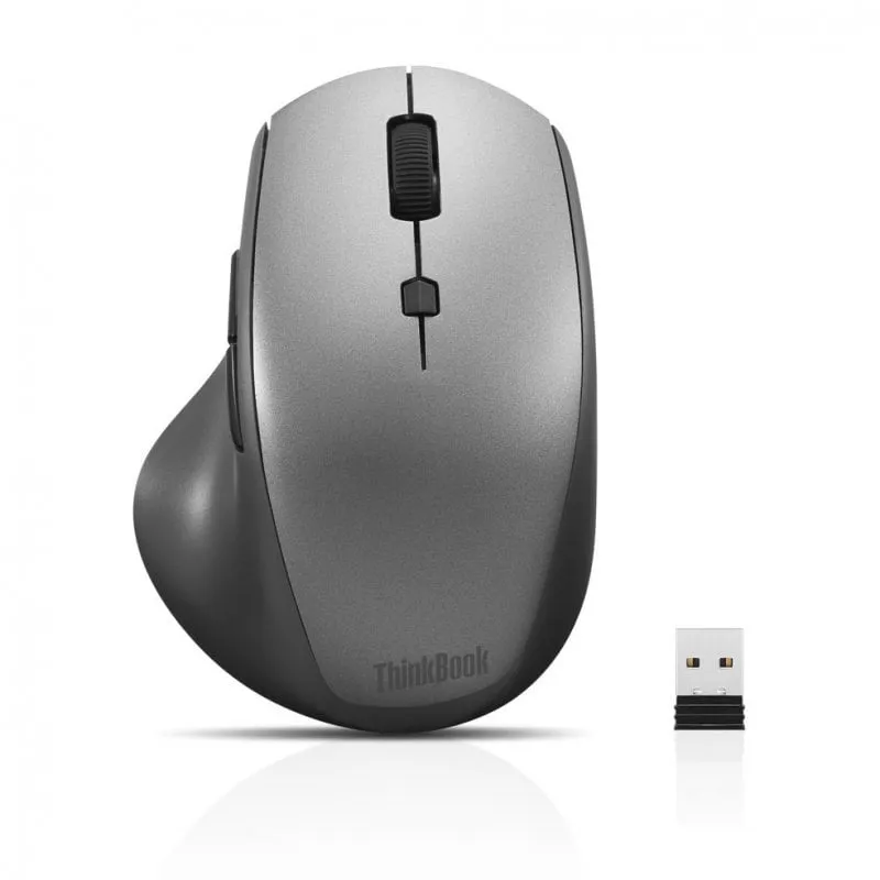 Mouse ottico wireless Lenovo ThinkBook 2400 DPI Grigio - immagine 1