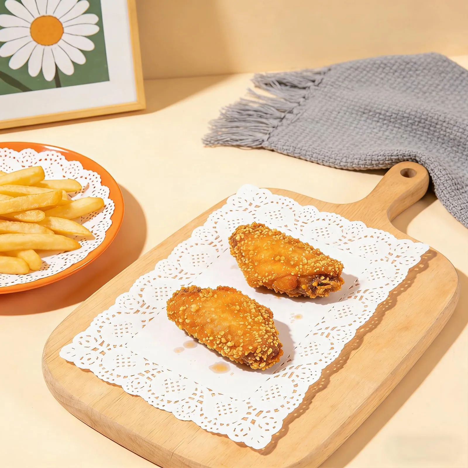 Centrini di Carta in Pizzo 250 Pezzi - Set da 5 Formati Rotondi, Ovali e Rettangolari - Centrini Carta Pizzo Monouso per Dolci, Torte, Decorazione Tavola e Fai-da-te - immagine 6