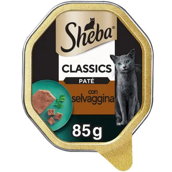Sheba Patè classics 85gr Selvaggina - confezione da 22 pezzi - Cibo umido per gatti - immagine 1