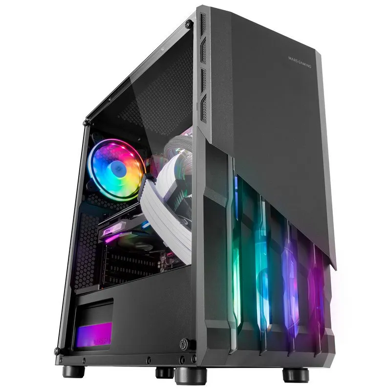 Mars Gaming MC-X2 FRGB USB 3.0 Nero con finestra - immagine 1