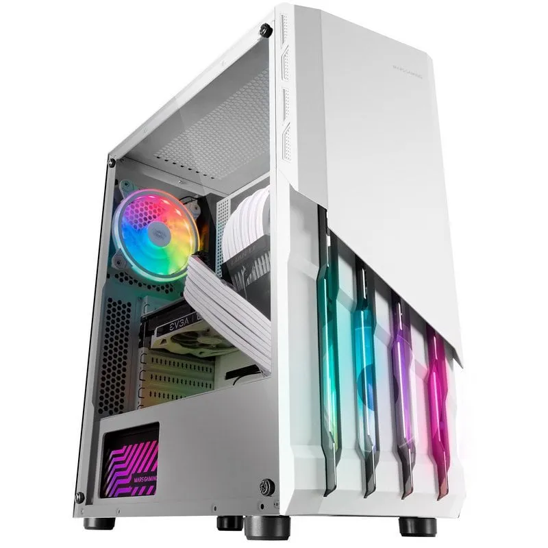 Mars Gaming MC-X2 FRGB USB 3.0 Bianco con finestra - immagine 1