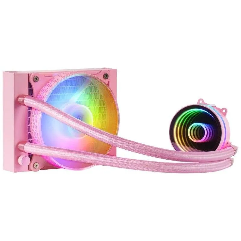 Refrigerazione Liquida Mars Gaming ML-ONE120 120mm 1 Ventola FRGB Rosa - immagine 1