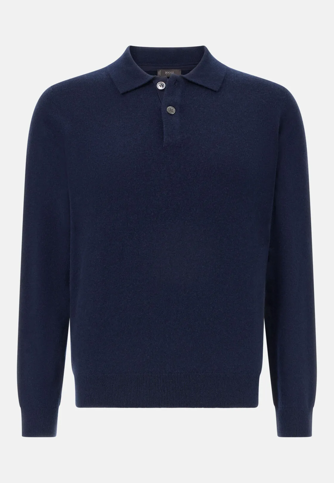 Boggi, Polo In Maglia In Cashmere, Uomo, Navy, Taglia: XXL - immagine 5
