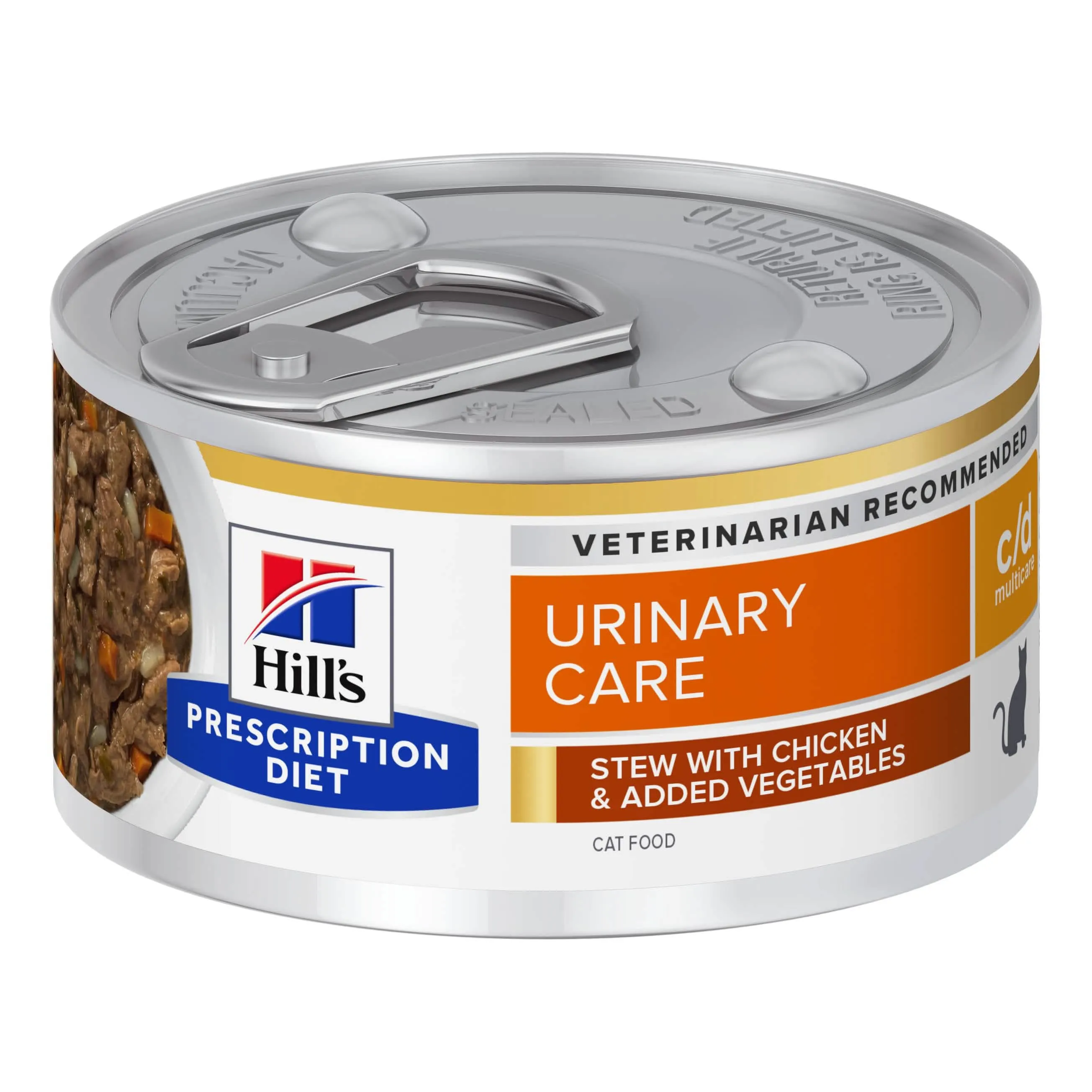 Prescription diet feline urinary care c/d multicare pollo e stufato 82 g - immagine 1
