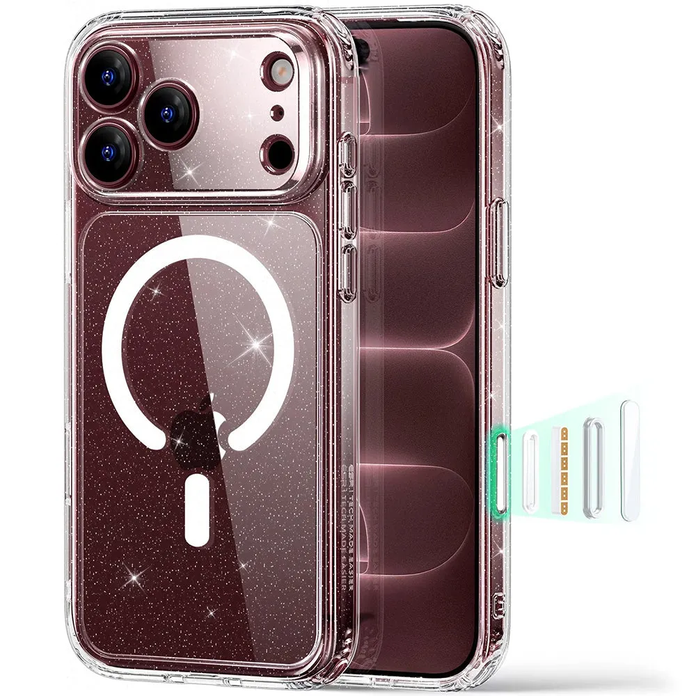 Custodia MagSafe per Apple iPhone 18 Pro, ESR, Classic Hybrid Shimmer, Trasparente - immagine 1