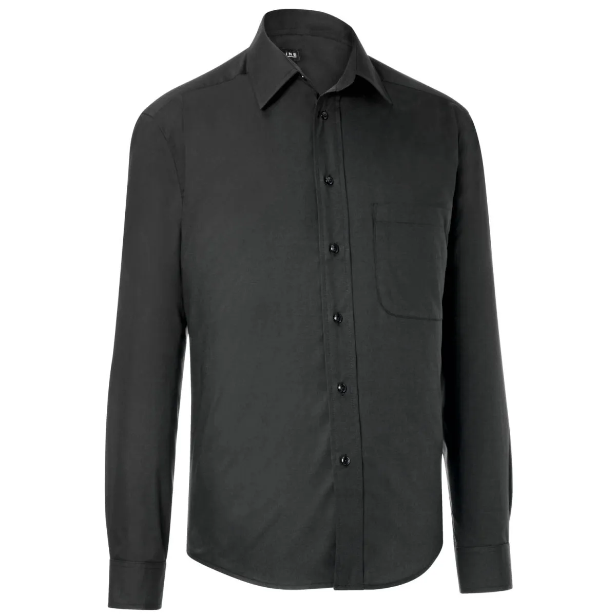PULSIVA Camicia da cameriere Rico maniche lunghe; Taglia 43/44; nero - immagine 1