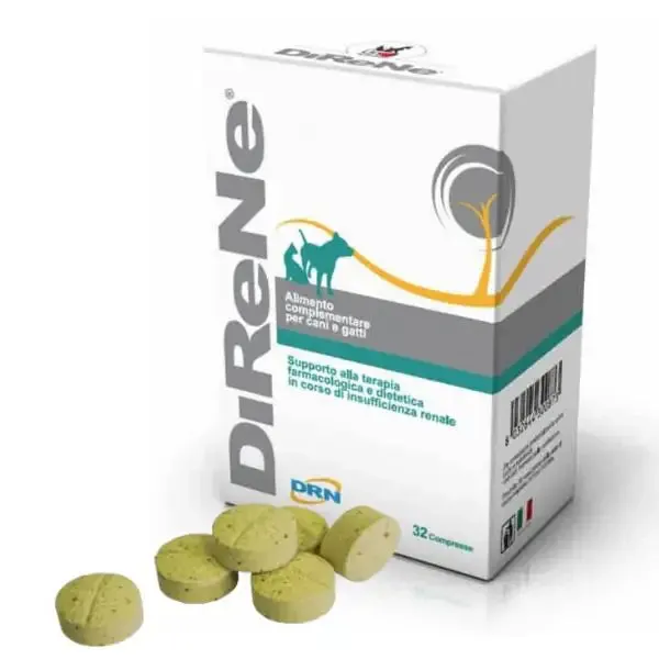 DRN Direne Supporto urinario Compresse per cani e gatti 32 Compresse - Integratori per cani - immagine 1