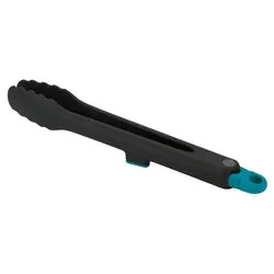 Pinza cucina auto bloccante Nylon (30x3,8x3,2cm) DUO Nero e Blu 10556 - immagine 1
