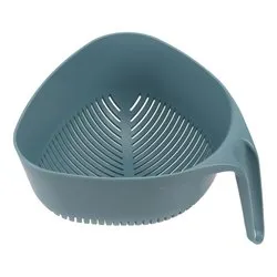 Scolapasta Nylon (27,3x22,7cm) colatutto triangolare con manico DUO Azzurro 10548 - immagine 1