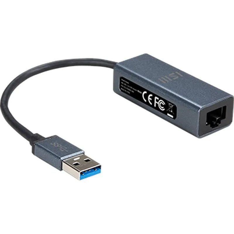 Dongle MSI da USB a RJ-45 grigio - immagine 1