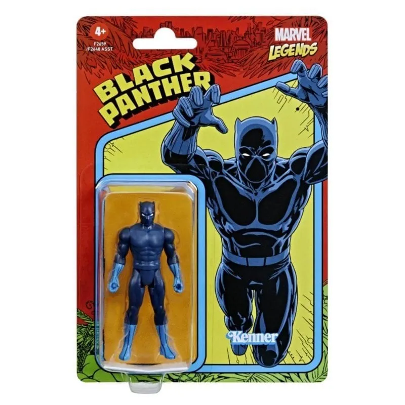 Figura Azione Marvel Black Panther 9,5 cm Collezione Retro Articolata - immagine 1
