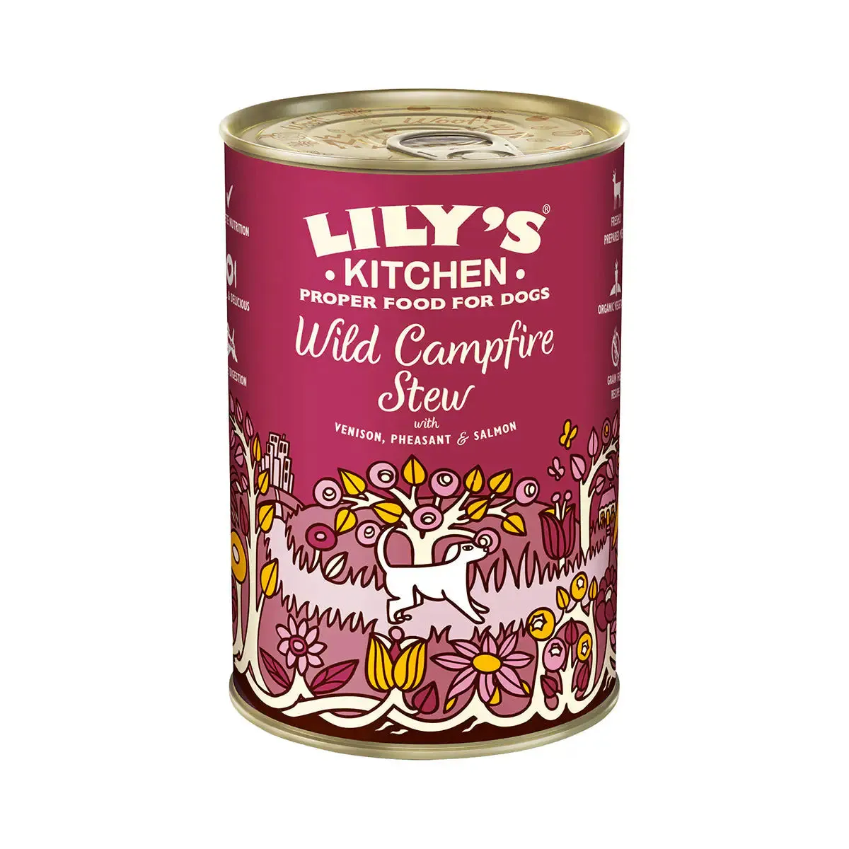 Lily's Kitchen Umido 400 gr Spezzatino Selvatico - confezione da 6 pezzi - Cibo umido per cani - immagine 1