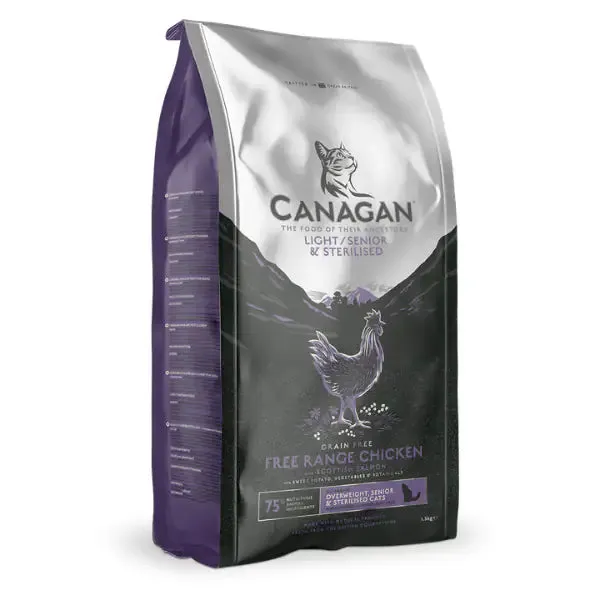 Canagan for Cats Senior Light Grain Free Pollo ruspante 1,5 kg - Croccantini per gatti - immagine 1