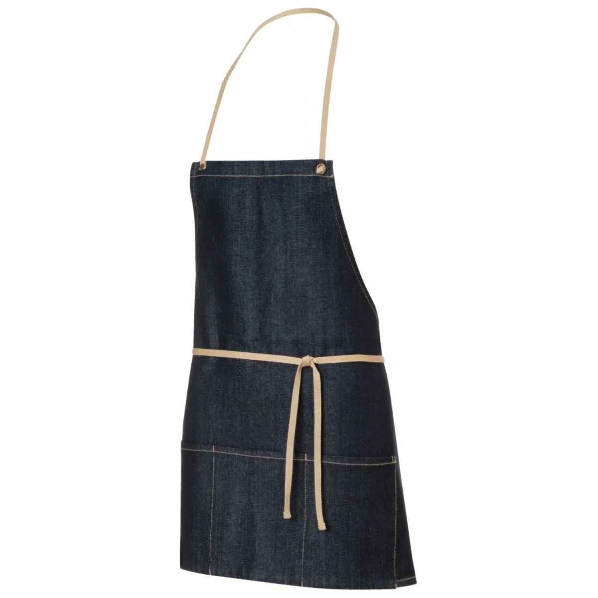 JOBELINE Grembiule con pettorina in jeans Sonia 64x8 cm (LxB); 64x80 cm (LxL); denim - immagine 1