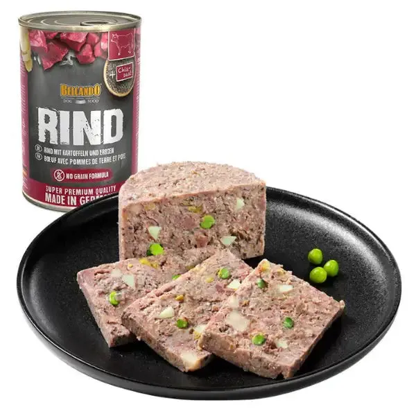 Belcando Quality Selection monoproteico Dog Adult All Breeds 400 gr Manzo con patate e piselli - confezione da 6 pezzi - Umido monoproteico cane - immagine 1