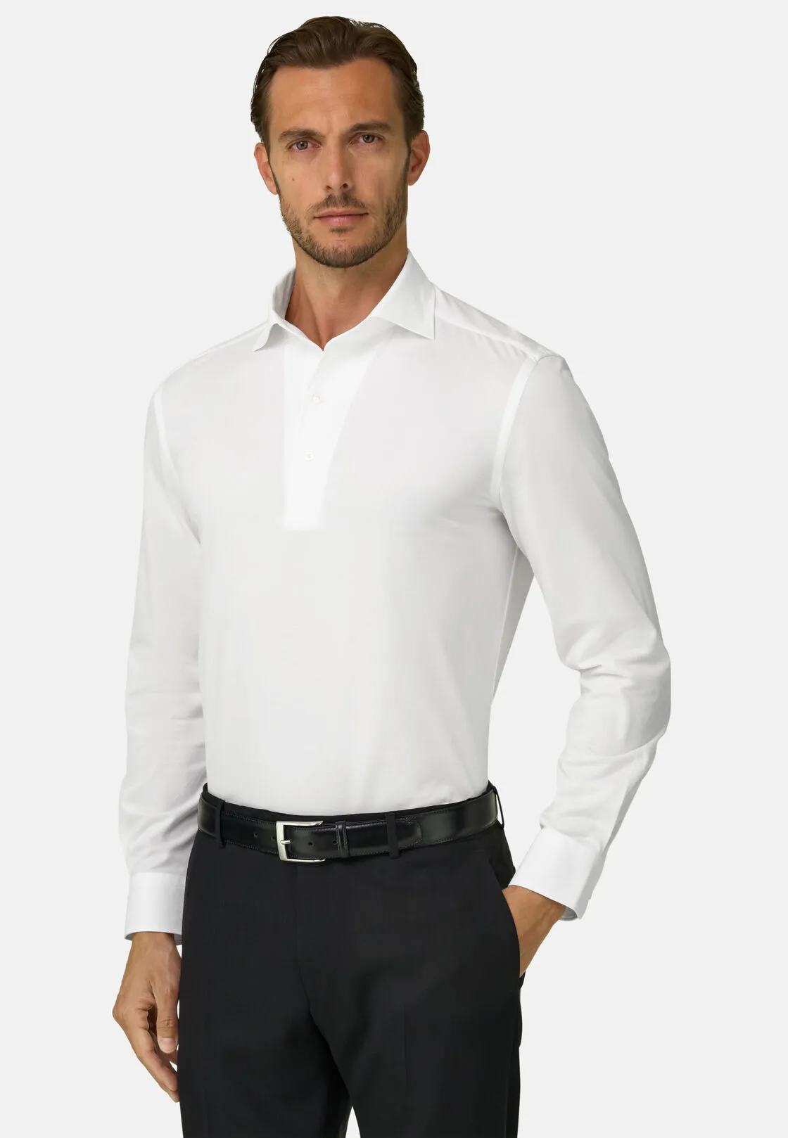 Boggi, Polo In Jersey Giapponese, Uomo, Bianco, Taglia: S - immagine 1