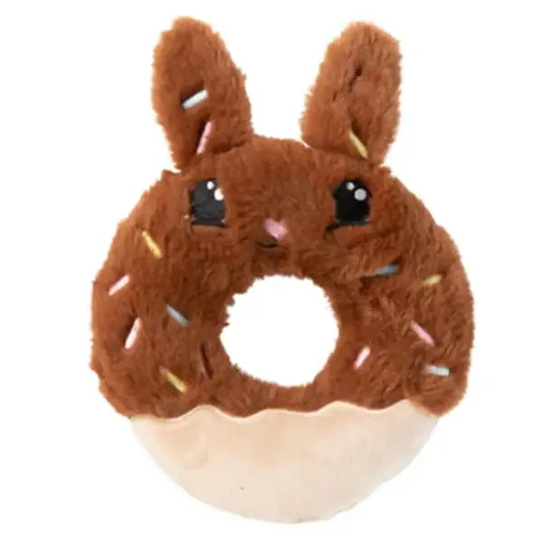 Peluche gioco per cani con squeaker FuzzYard Big Bunny Donut - Giochi per cani - immagine 1