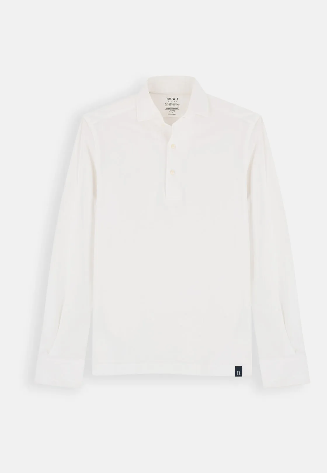 Boggi, Polo In Jersey Giapponese, Uomo, Bianco, Taglia: XS - immagine 5