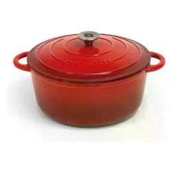 Pentola con coperchio ghisa (28x18cm) CUCINOTTA Rosso 7019005 - immagine 1