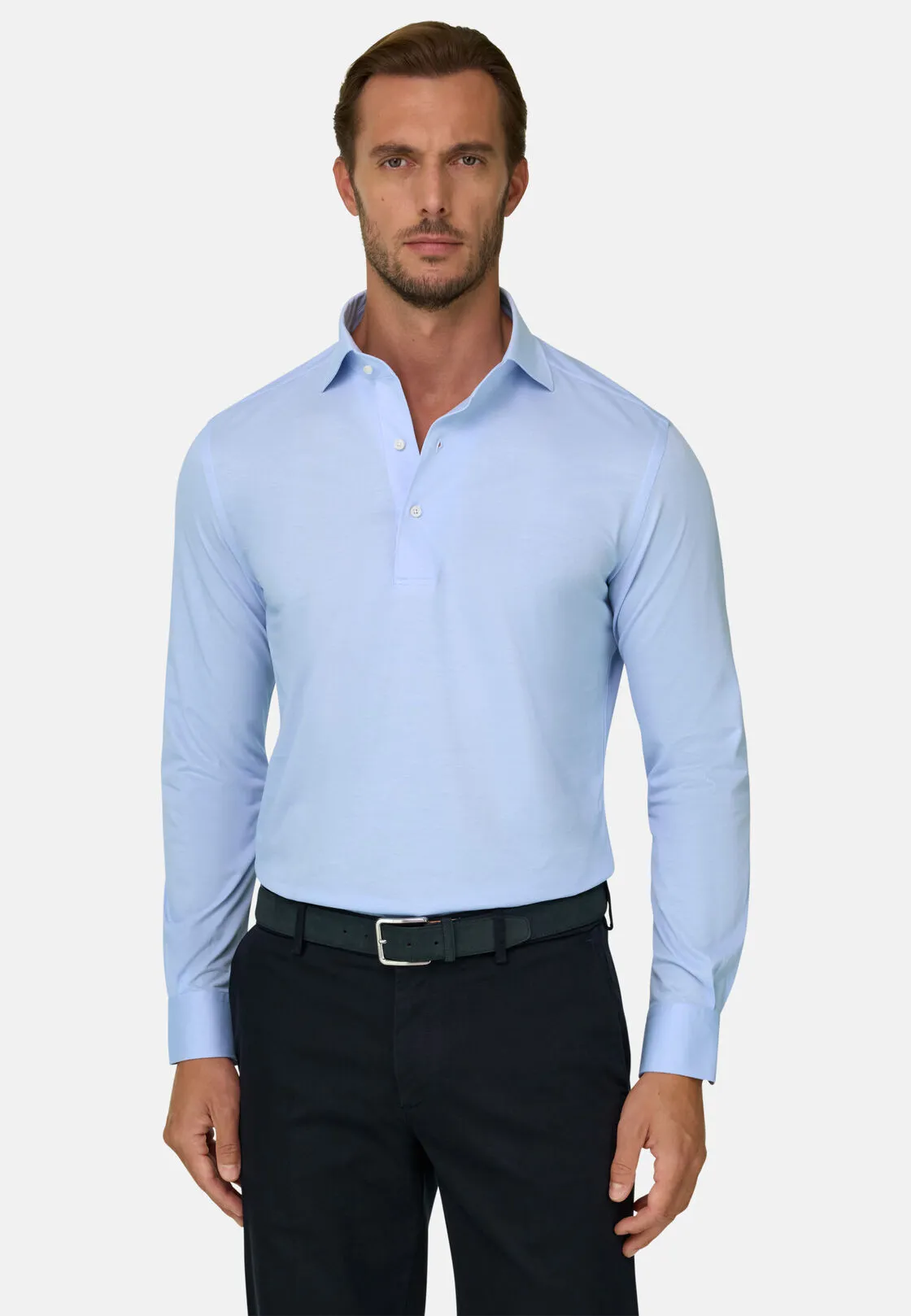 Boggi, Polo In Jersey Giapponese, Uomo, Azzurro, Taglia: S - immagine 1