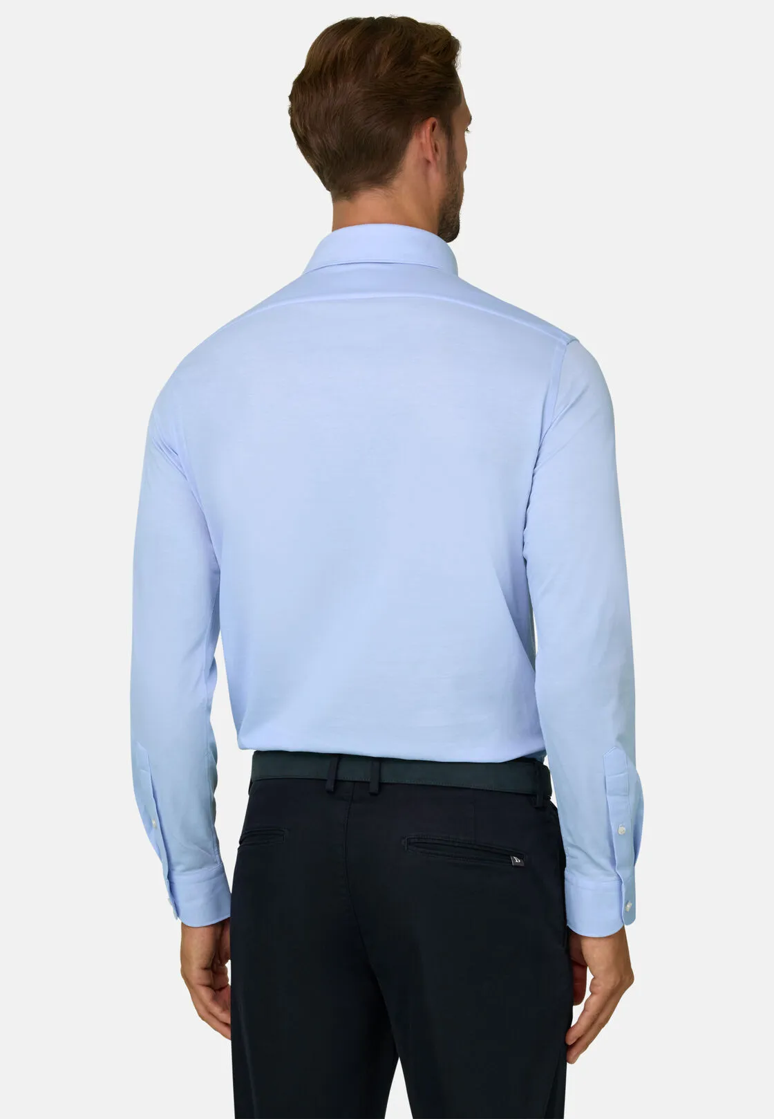 Boggi, Polo In Jersey Giapponese, Uomo, Azzurro, Taglia: S - immagine 4
