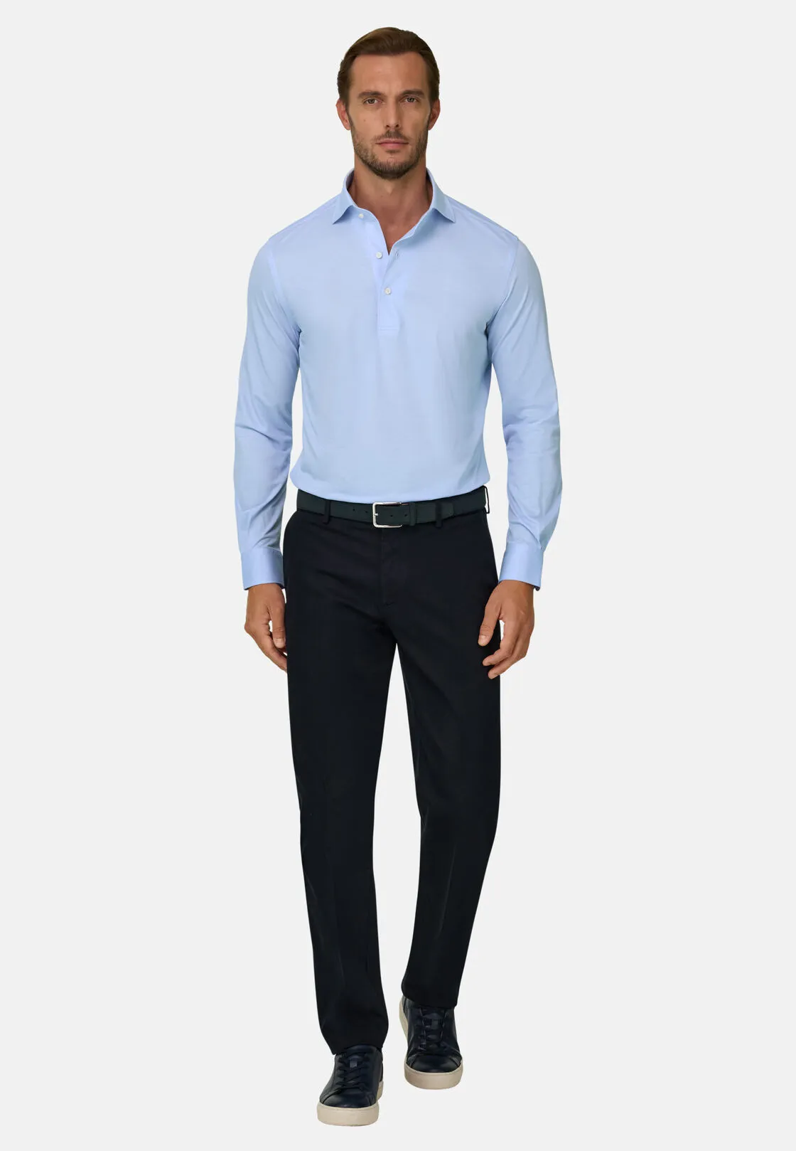Boggi, Polo In Jersey Giapponese, Uomo, Azzurro, Taglia: XS - immagine 2