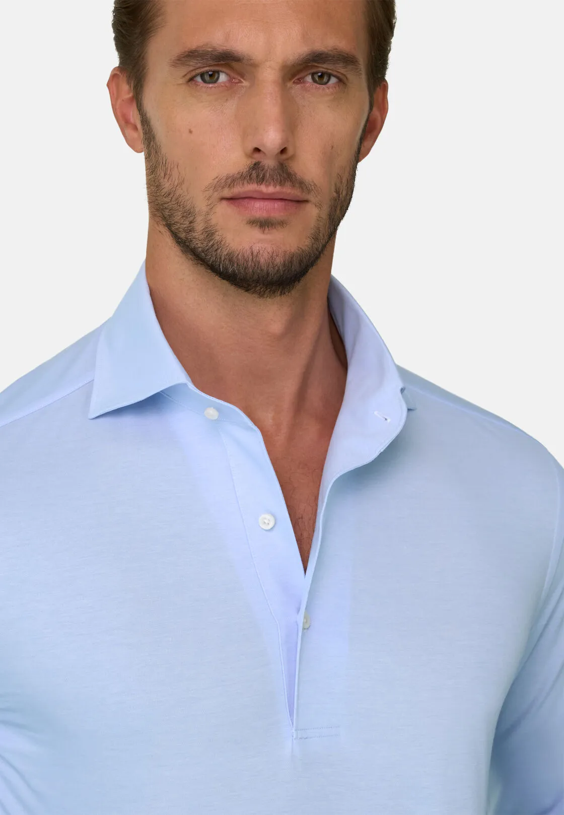 Boggi, Polo In Jersey Giapponese, Uomo, Azzurro, Taglia: XXL - immagine 3