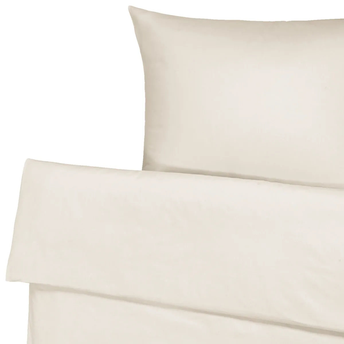 ERWIN M. Set copripiumino e federa Tokio chiusura a busta; 140x200 cm (LxL), 70x90 cm (LxL); bianco perla - immagine 1
