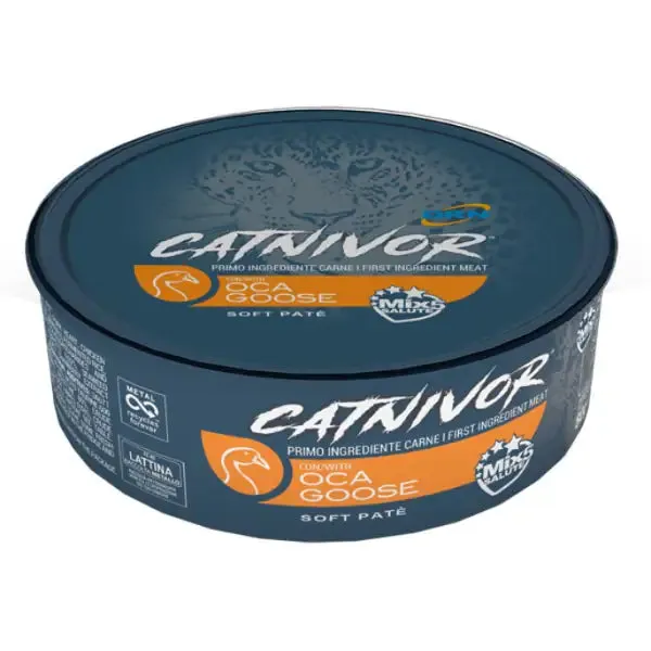 DRN Catnivor Adult Soft Patè 80 gr Oca - confezione da 24 pezzi - Cibo umido per gatti - immagine 1