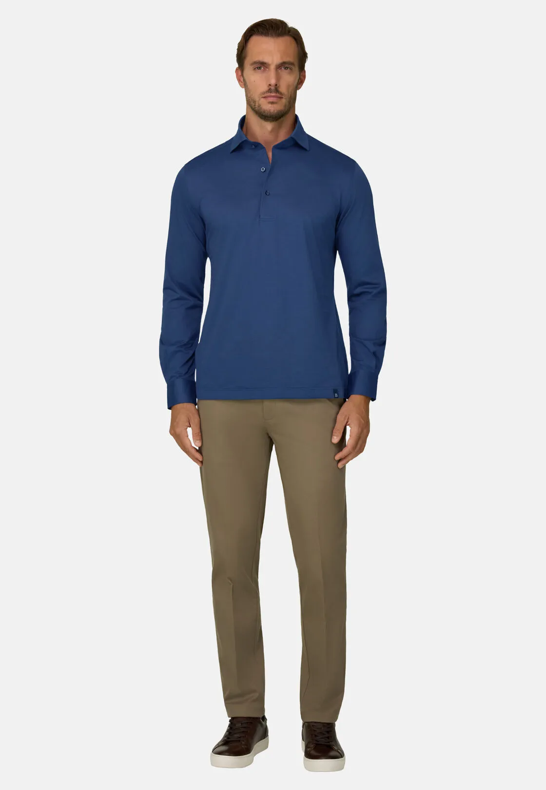 Boggi, Polo In Jersey Giapponese, Uomo, Navy, Taglia: L - immagine 2