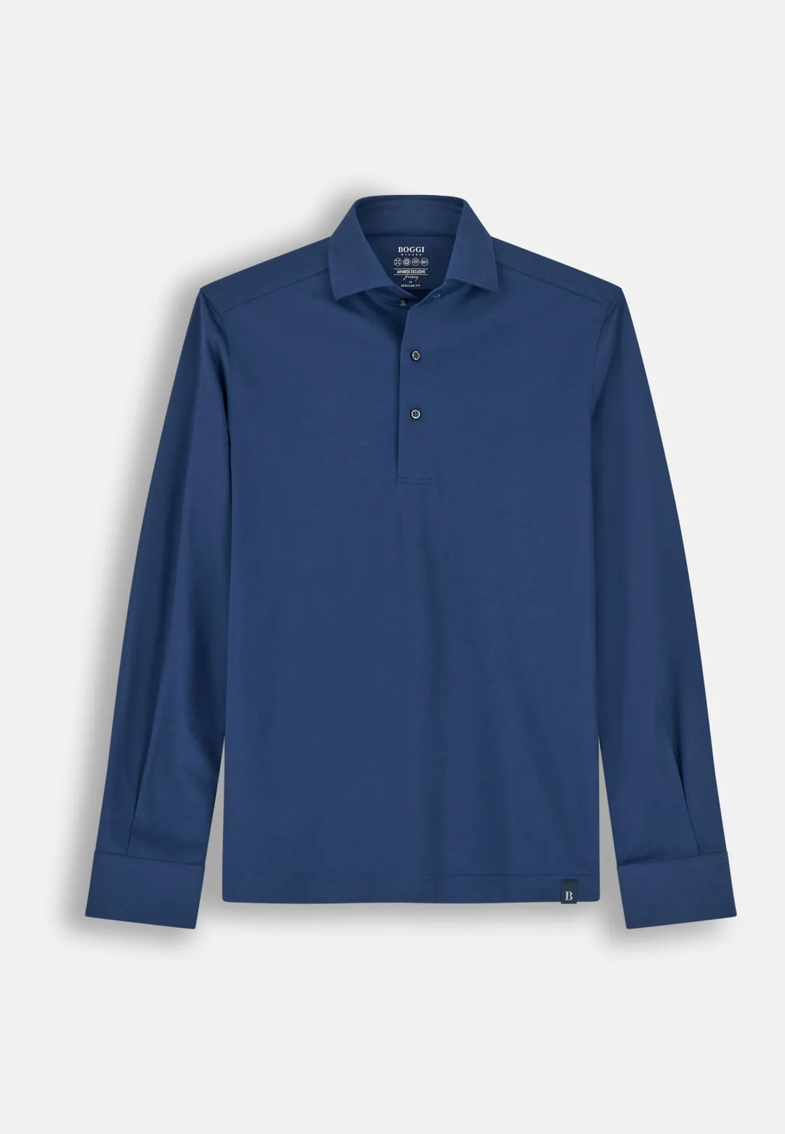 Boggi, Polo In Jersey Giapponese, Uomo, Navy, Taglia: S - immagine 5