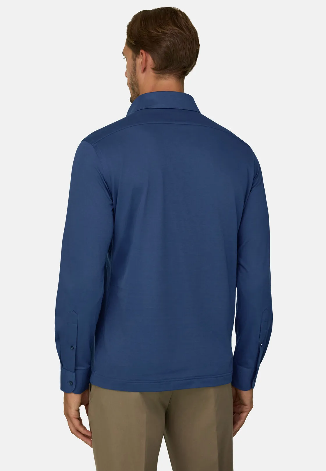 Boggi, Polo In Jersey Giapponese, Uomo, Navy, Taglia: XL - immagine 4