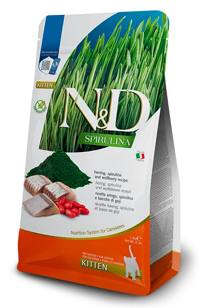 N&d spirulina herring kitten 1,5 kg - immagine 1